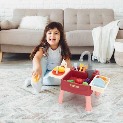 Évier Pour Enfants Mini Avec Circuit D'Eau Et Robinet D'Arrêt Robincool Basin Of Wash 45x26x39 Cm 23 Accessoires Inclus 2 Évier Pour Enfants Mini Avec Circuit D'Eau Et Robinet D'Arrêt Robincool Basin Of Wash 45x26x39 Cm 23 Accessoires Inclus – Image 2