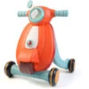 Trotteur Pour Bébés Robincool Baby Walker 43x45x52 Cm Premiers Pas Avec Blocage De Roues Couleur Orange Avec Lumière