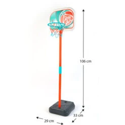 Panier De Basket Pour Enfants Robincool Basketball 33x29x88/106 Cm Pour Intérieur Et Extérieur Avec Base Rechargeable -Pas Cher Clair Jardin Magasin 81223038 4