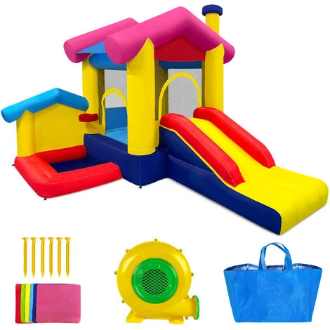 Froadp Enfants Château Gonflable Maison De Jeu, Pour L'intérieur & L'extérieur, Avec Soufflerie 370W (320x285x243cm) 3 Froadp Enfants Château Gonflable Maison De Jeu, Pour L'intérieur & L'extérieur, Avec Soufflerie 370W (320x285x243cm) – Image 3