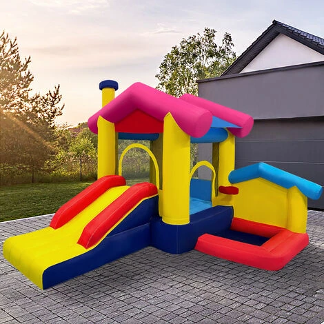 Froadp Enfants Château Gonflable Maison De Jeu, Pour L'intérieur & L'extérieur, Avec Soufflerie 370W (320x285x243cm) 5 Froadp Enfants Château Gonflable Maison De Jeu, Pour L'intérieur & L'extérieur, Avec Soufflerie 370W (320x285x243cm) – Image 5