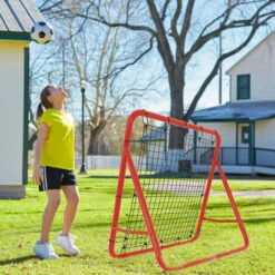 Froadp 100x100x65cm Filet De Rebond De Football, Rebondissement Football Trainer -Pas Cher Clair Jardin Magasin 81844125 5