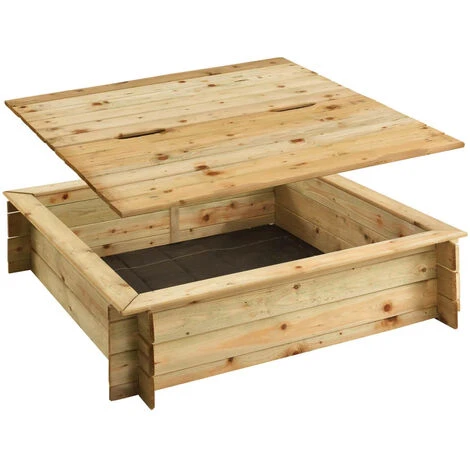 Bac à Sable Carré Avec Couvercle 1 Bac à Sable Carré Avec Couvercle