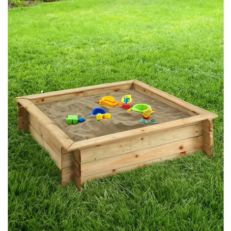 Bac à Sable Carré Avec Couvercle 2 Bac à Sable Carré Avec Couvercle – Image 2