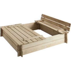 Bac à Sable Papillon Avec Bancs Intégrés -Pas Cher Clair Jardin Magasin 8337677 3
