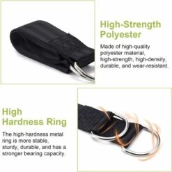 Sangle De Balançoire D'arbre, 2 Cintres De Balançoire De Polyester, Corde De Balançoire Portable De 2 Mètres Avec 2 Mousquetons (noir) 7 Sangle De Balançoire D'arbre, 2 Cintres De Balançoire De Polyester, Corde De Balançoire Portable De 2 Mètres Avec 2 Mousquetons (noir) -Pas Cher Clair Jardin Magasin 83830322 3