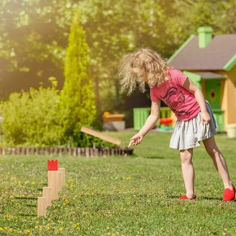 Kubb Jeu En Bois, Jeu De Societe Pour 2 A 12 Joueurs Avec 1 Roi, 10 Cibles Kubb, 6 Bâtons A Lancer, 4 Pieux D'angle, Jeu D'Adresse De Plein Air, Plage, Pelouse, Pour Enfants, Adultes 3 Kubb Jeu En Bois, Jeu De Societe Pour 2 A 12 Joueurs Avec 1 Roi, 10 Cibles Kubb, 6 Bâtons A Lancer, 4 Pieux D'angle, Jeu D'Adresse De Plein Air, Plage, Pelouse, Pour Enfants, Adultes – Image 3