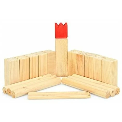 Kubb Jeu En Bois, Jeu De Societe Pour 2 A 12 Joueurs Avec 1 Roi, 10 Cibles Kubb, 6 Bâtons A Lancer, 4 Pieux D'angle, Jeu D'Adresse De Plein Air, Plage, Pelouse, Pour Enfants, Adultes 5 Kubb Jeu En Bois, Jeu De Societe Pour 2 A 12 Joueurs Avec 1 Roi, 10 Cibles Kubb, 6 Bâtons A Lancer, 4 Pieux D'angle, Jeu D'Adresse De Plein Air, Plage, Pelouse, Pour Enfants, Adultes – Image 5
