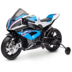 PLAYKIN Vélo électrique Pour Enfants BMW HP4 Bleu 12V Rechargeable Trike Pour Enfants +3 Ans -Pas Cher Clair Jardin Magasin 85744571 2
