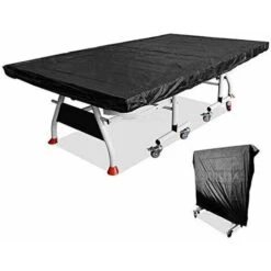 Housse De Table De Ping-pong Imperméable à L'eau Et à La Poussière Pour Extérieur Et Intérieur/extérieur (280 X 150 Cm) – Noir -Pas Cher Clair Jardin Magasin 85788414 4