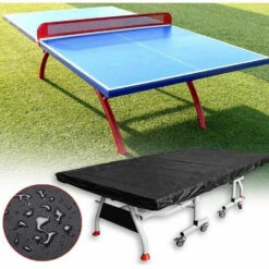 Housse De Table De Ping-pong Imperméable à L'eau Et à La Poussière Pour Extérieur Et Intérieur/extérieur (280 X 150 Cm) – Noir -Pas Cher Clair Jardin Magasin 85788414 5