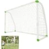 AUFUN But De Football En PVC Pour Enfants Avec Filet, Filet De Football Pour Jardin, Parc, Plage Ou Hall, 245 X 155 X 90 Cm