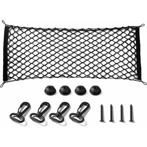 Filet De Chargement Robuste Extensible, Accessoires Intérieurs De Voiture, Filet De Rangement élastique Réglable Avec Crochet Pour SUV, Voitures Et Camions (35,4 X 15,8 Pouces) 1 Filet De Chargement Robuste Extensible, Accessoires Intérieurs De Voiture, Filet De Rangement élastique Réglable Avec Crochet Pour SUV, Voitures Et Camions (35,4 X 15,8 Pouces)