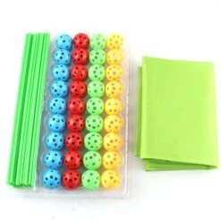 Tente Pour Enfants , Kit De Construction De Cabane Pour Enfants Fort Bricolage, Jouet Pour Tente Tunnel De Château, Intérieur Extérieur (balle 45 Bâton 75 Avec Tente) -Pas Cher Clair Jardin Magasin 88730750 5