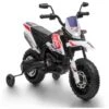Moto APRILIA RX 12V à Batterie Pour Enfants, Permis Officiel, Télécommande, Lumières Et Sons.