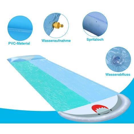 Randaco Toboggan Aquatique Toboggan PVC Toboggan Intégré 5.51.45m 3 Randaco Toboggan Aquatique Toboggan PVC Toboggan Intégré 5.51.45m – Image 3