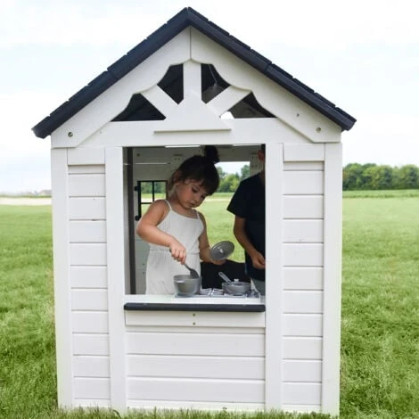 Backyard Discovery Sweetwater Maisonnette En Bois Cabane En Bois Maisonnette / Cabane De Jeu Avec Cuisine Grise Et Blanche 5 Backyard Discovery Sweetwater Maisonnette En Bois Cabane En Bois Maisonnette / Cabane De Jeu Avec Cuisine Grise Et Blanche – Image 5