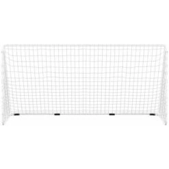 But De Football Avec Filet Blanc 366x122x182 Cm Acier -Pas Cher Clair Jardin Magasin 90488241 3