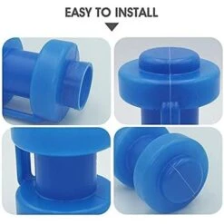 Embouts De Trampoline 8 Pièces Embouts De Tige De Filet, Pièces De Rechange De Trampoline De Diamètre 25 Mm Pour Tiges De Filet De Trampoline (bleu) -Versailles -Pas Cher Clair Jardin Magasin 90583632 3