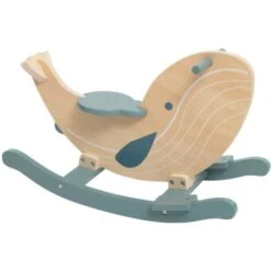 Baleine à Bascule Sea View Bleu Pin 41 -5x63 -5 Cm - Atmosphera Créateur D'intérieur