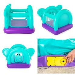 Château Gonflable Bestway Energic Elephant 203x155x135 Cm Multicolore Avec Filet De Sécurité -Pas Cher Clair Jardin Magasin 92786390 3