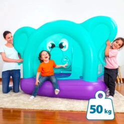 Château Gonflable Bestway Energic Elephant 203x155x135 Cm Multicolore Avec Filet De Sécurité -Pas Cher Clair Jardin Magasin 92786390 5