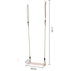 PEAK Balançoire Enfants Adulte Suspension Siège Balançoire Extérieur Arbre Jeu Porche Toboggan Extérieur Intérieur -Pas Cher Clair Jardin Magasin 94325671 5