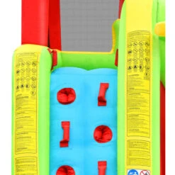 LIBERTÉ Château Gonflable 6 En 1 Pour Les Enfants De 3 à 10 Ans, Soufflerie Incluse, Avec Mur D'escalade Et Piscine D'eau Toboggan -Pas Cher Clair Jardin Magasin 94729011 4