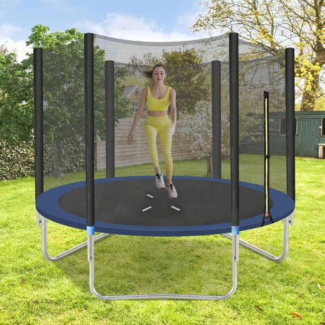 Trampoline D'extérieur Avec Clôture De Sécurité Et échelle, 10 FT Trampoline De Jardin De 150 Kg, A Passé Les Tests GS Et TÜV 2 Trampoline D'extérieur Avec Clôture De Sécurité Et échelle, 10 FT Trampoline De Jardin De 150 Kg, A Passé Les Tests GS Et TÜV – Image 2