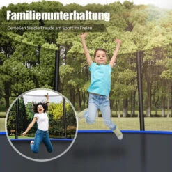 Trampoline D'extérieur Avec Clôture De Sécurité Et échelle, 10 FT Trampoline De Jardin De 150 Kg, A Passé Les Tests GS Et TÜV 7 Trampoline D'extérieur Avec Clôture De Sécurité Et échelle, 10 FT Trampoline De Jardin De 150 Kg, A Passé Les Tests GS Et TÜV -Pas Cher Clair Jardin Magasin 94832817 3