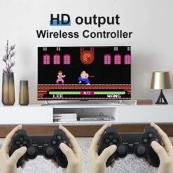 GAMEPAD Stick Console Sans Fil Jeux Inclus 4K Ultra HD Avec 2 Manettes -Pas Cher Clair Jardin Magasin 94913857 5