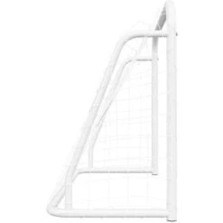 But De Football Et Filet Blanc 125x96x60 Cm Acier Et Polyester VidaXL -Pas Cher Clair Jardin Magasin 95267284 4