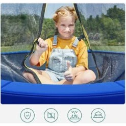 BDD Coussin De Protection De Trampoline, Coussin De Sécurité De Remplacement, Résistant Aux Rayons UV, Anti-déchirure, Protection Bordure, 366cm（bleu） -Pas Cher Clair Jardin Magasin 95327950 5