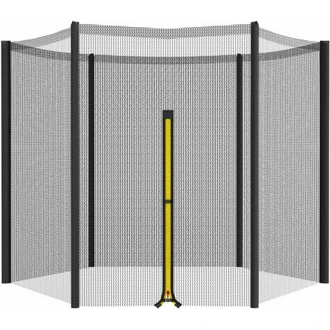 BDD Filet De Sécurité De Remplacement Pour Trampoline, Ø244cm Filet De Sécurité Pour Trampoline Avec Fermeture éclair, 6 Poteaux Droits Filet De Sécurité 1 BDD Filet De Sécurité De Remplacement Pour Trampoline, Ø244cm Filet De Sécurité Pour Trampoline Avec Fermeture éclair, 6 Poteaux Droits Filet De Sécurité