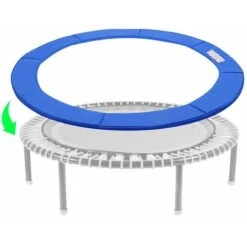 NICEON Trampoline Bord Couvre Trampoline Ressort Housse De Protection Latérale ø305cm Bleu - Bleu