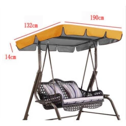 Jardin Cour Balançoire Couvercle Balcon Parasol Suspendu Chaise Housse Anti-Poussière Noir 19013215 Cm -Pas Cher Clair Jardin Magasin 96013089 2