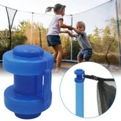 8 Morceaux De Couvercle De Protection Supérieur De Tuyau En Acier De Trampoline Pour Enfants Embout En Plastique PP Bloc De Protection Anti-collision Extrémité Fixe -Pas Cher Clair Jardin Magasin 96013166 3