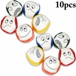 Balles De Jonglage Pour Débutants, 10 Pièces Juggling Ball Set Balles De Jonglage éducatives Amusantes Créatives Pour Jeux De Balle Pour Garçons, Filles Et Adultes, Durables Et Doux