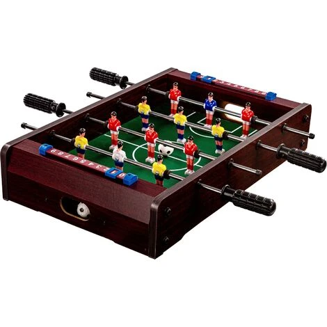 GAMES PLANET Mini-football De Table Dundee, Dimensions : 51 X 31 X 8 Cm, Poids : 2,6 Kg, 4 Barres De Jeu, 2 Balles Incluses - Décor Bois Foncé 1 GAMES PLANET Mini-football De Table Dundee, Dimensions : 51 X 31 X 8 Cm, Poids : 2,6 Kg, 4 Barres De Jeu, 2 Balles Incluses - Décor Bois Foncé