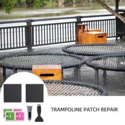 Kits De Réparation De Trampoline, Patchs De Trampoline, Imperméables De Réparation De Tente, Réparation De Tapis De Trampoline Déchirés Ou De Trous Dans Les Tapis De Trampoline 6 Kits De Réparation De Trampoline, Patchs De Trampoline, Imperméables De Réparation De Tente, Réparation De Tapis De Trampoline Déchirés Ou De Trous Dans Les Tapis De Trampoline -Pas Cher Clair Jardin Magasin 97312357 3