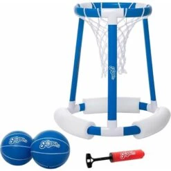 Jeu De Panier De Basket Flottant Pour Piscine Comprend Un Cerceau, 2 Balles Et Une Pompe, Un Cerceau De Basket-ball Gonflable, Un Jeu De Basket-ball Aquatique, Des Jouets De Piscine Pour Enfants Et A -Pas Cher Clair Jardin Magasin 97642208 5