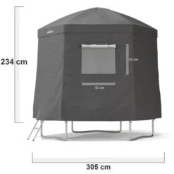 Tente Camping Et Cabane Pour Trampoline 10FT-305cm - Gris -Pas Cher Clair Jardin Magasin 97836675 3