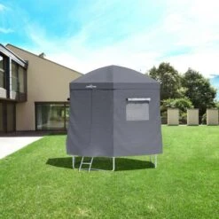 Tente Camping Et Cabane Pour Trampoline 10FT-305cm - Gris -Pas Cher Clair Jardin Magasin 97836675 4