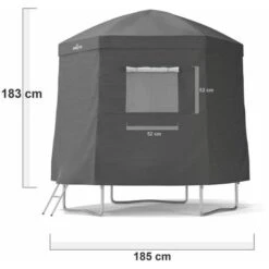 Tente Camping Et Cabane Pour Trampoline 6FT-185cm - Gris -Pas Cher Clair Jardin Magasin 97836680 3