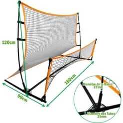Froadp 2 En 1 Filet De Football Rebondissant Buts De Football Pliables Appareils D'entraînement De Football 6 Froadp 2 En 1 Filet De Football Rebondissant Buts De Football Pliables Appareils D'entraînement De Football -Pas Cher Clair Jardin Magasin 98414877 2
