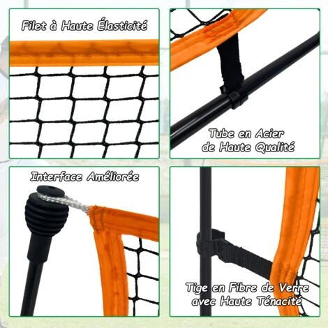 Froadp 2 En 1 Filet De Football Rebondissant Buts De Football Pliables Appareils D'entraînement De Football 3 Froadp 2 En 1 Filet De Football Rebondissant Buts De Football Pliables Appareils D'entraînement De Football – Image 3