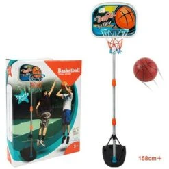 Panier De Basket-ball Réglable Pour Enfants Avec Ballon Et Gonfleur -Pas Cher Clair Jardin Magasin 98534123 4