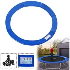 Bâche Pour Trampoline Couverture De Rebord De Trampoline Ø305 Couverture De Trampoline Protection UV Résistant - Bleu NAIZY