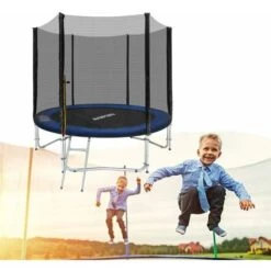 Trampoline D'extérieur Ø305cm Trampoline De Jardin Set D'extérieur Avec Filet De Sécurité, échelle, Couverture De Bord NAIZY -Pas Cher Clair Jardin Magasin 99356751 5