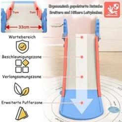 Toboggan Pour Enfants 3 En 1 Toboggan Indoor Multifonctionnel Toboggan Pour Bébés Avec Panier De Basket & Pliable Toboggan De Jardin 135x55x67cm NAIZY 7 Toboggan Pour Enfants 3 En 1 Toboggan Indoor Multifonctionnel Toboggan Pour Bébés Avec Panier De Basket & Pliable Toboggan De Jardin 135x55x67cm NAIZY -Pas Cher Clair Jardin Magasin 99356783 3